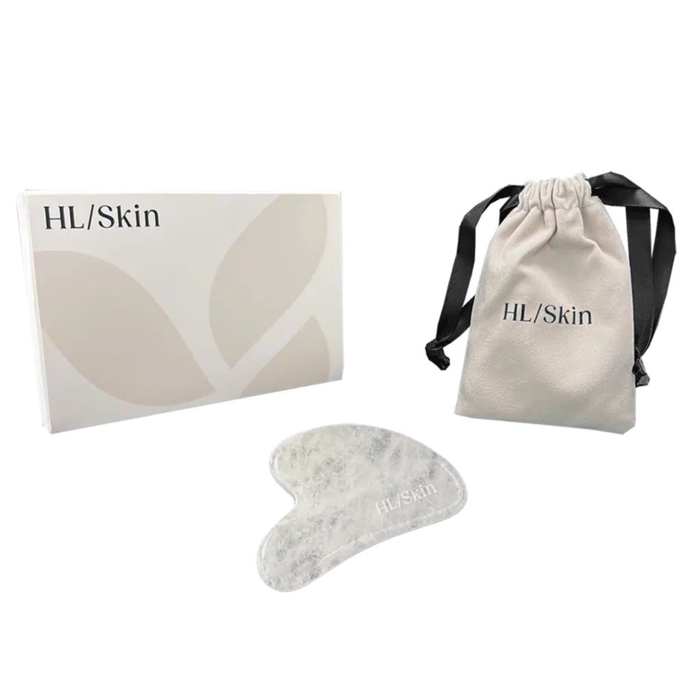 HL/Skin Gua Sha Tool aus weißer Jade 1 Paket